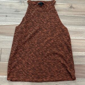 Topshop Marled Rust orange Tank Top